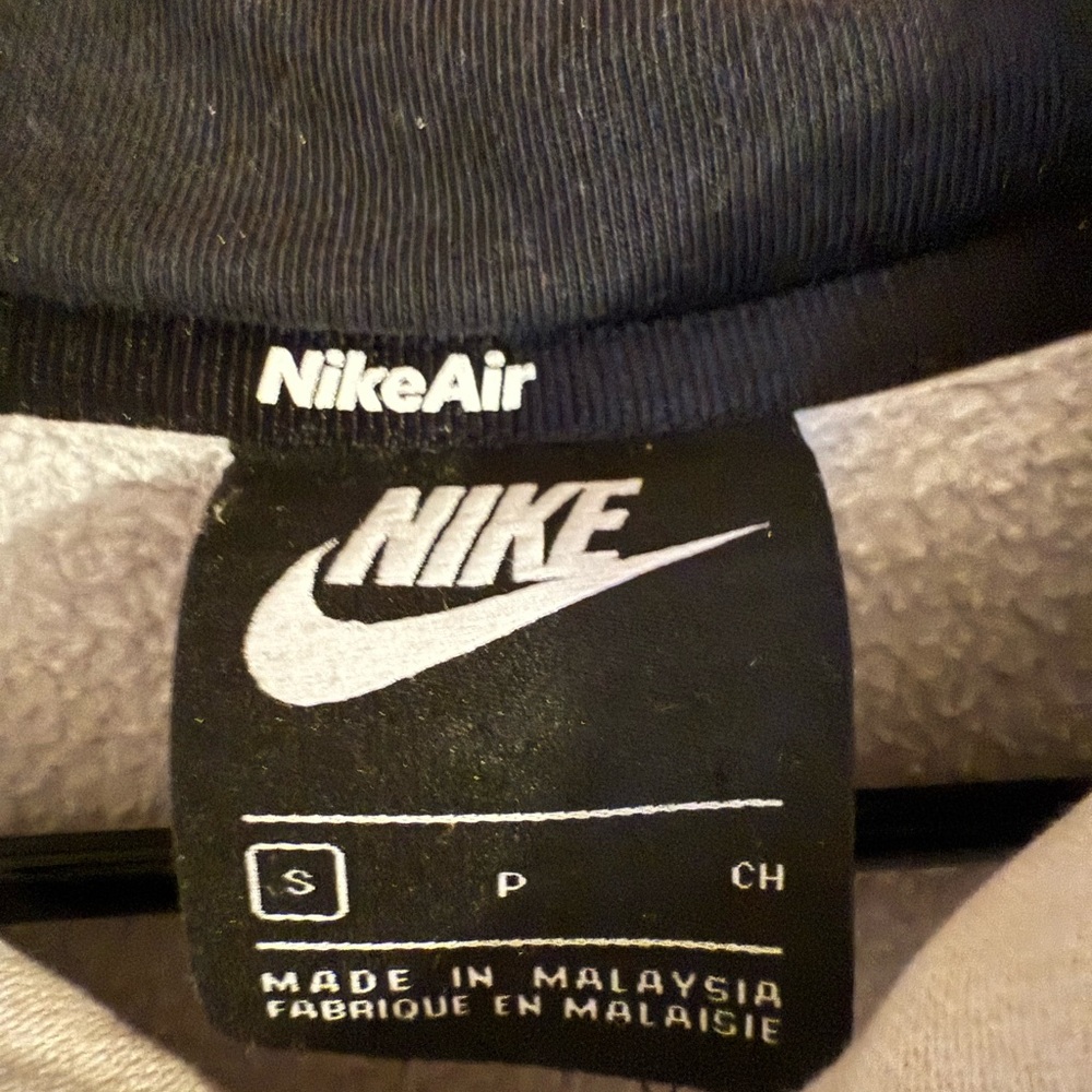 Nike Black Hoodie with Teal Swoosh and White Side Stripe